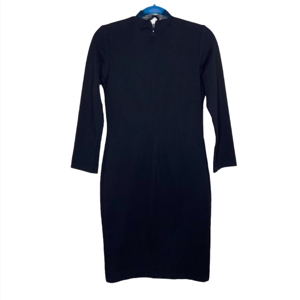 Amanda Uprichard Black Melange Ponte Knit Dress - Picture 4 of 14